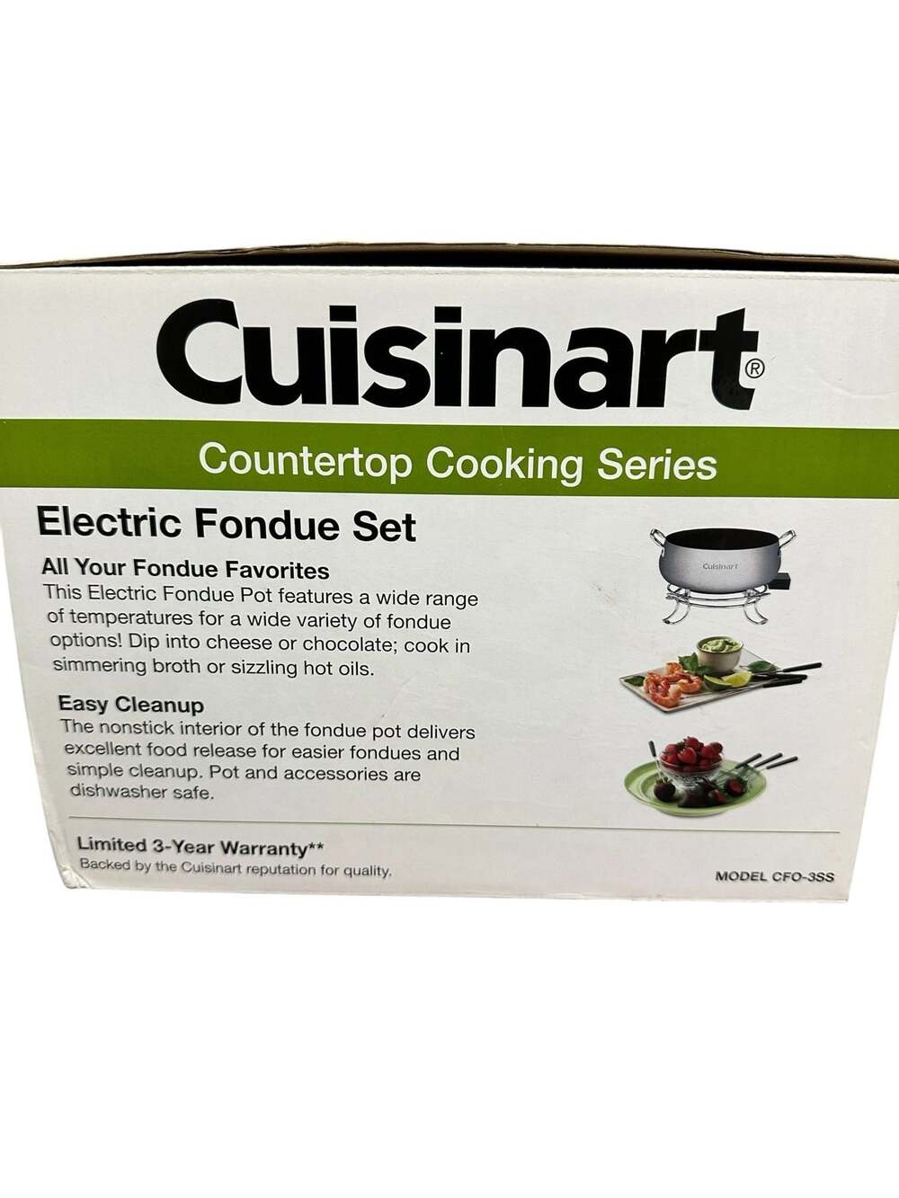 Cuisinart CFO-3SS Countertop Cooking Series Electric Fondue Set SKU K351 - Picture 4 of 5